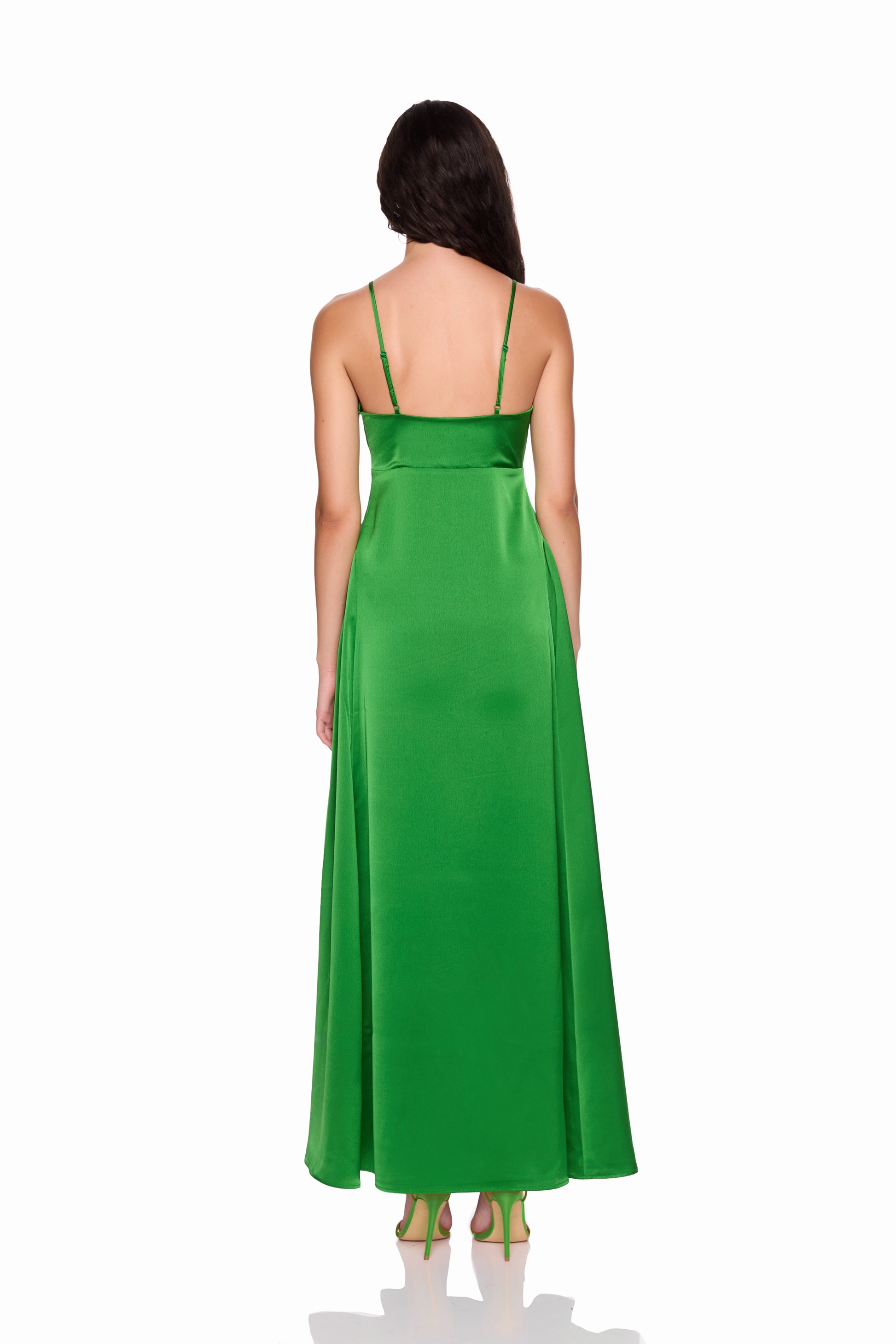 satin slip dress 42"