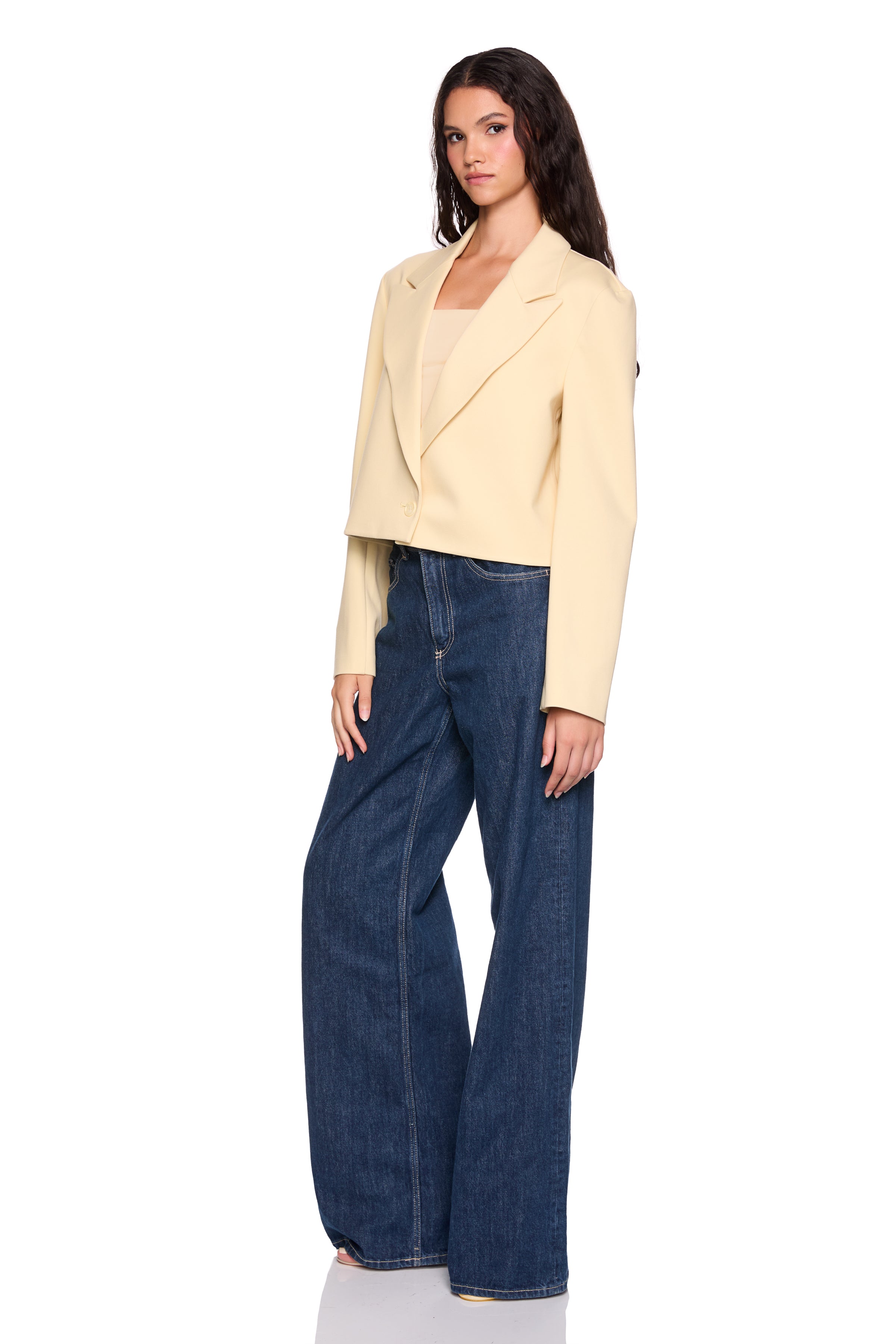 heavy knit boxy jacket 3"