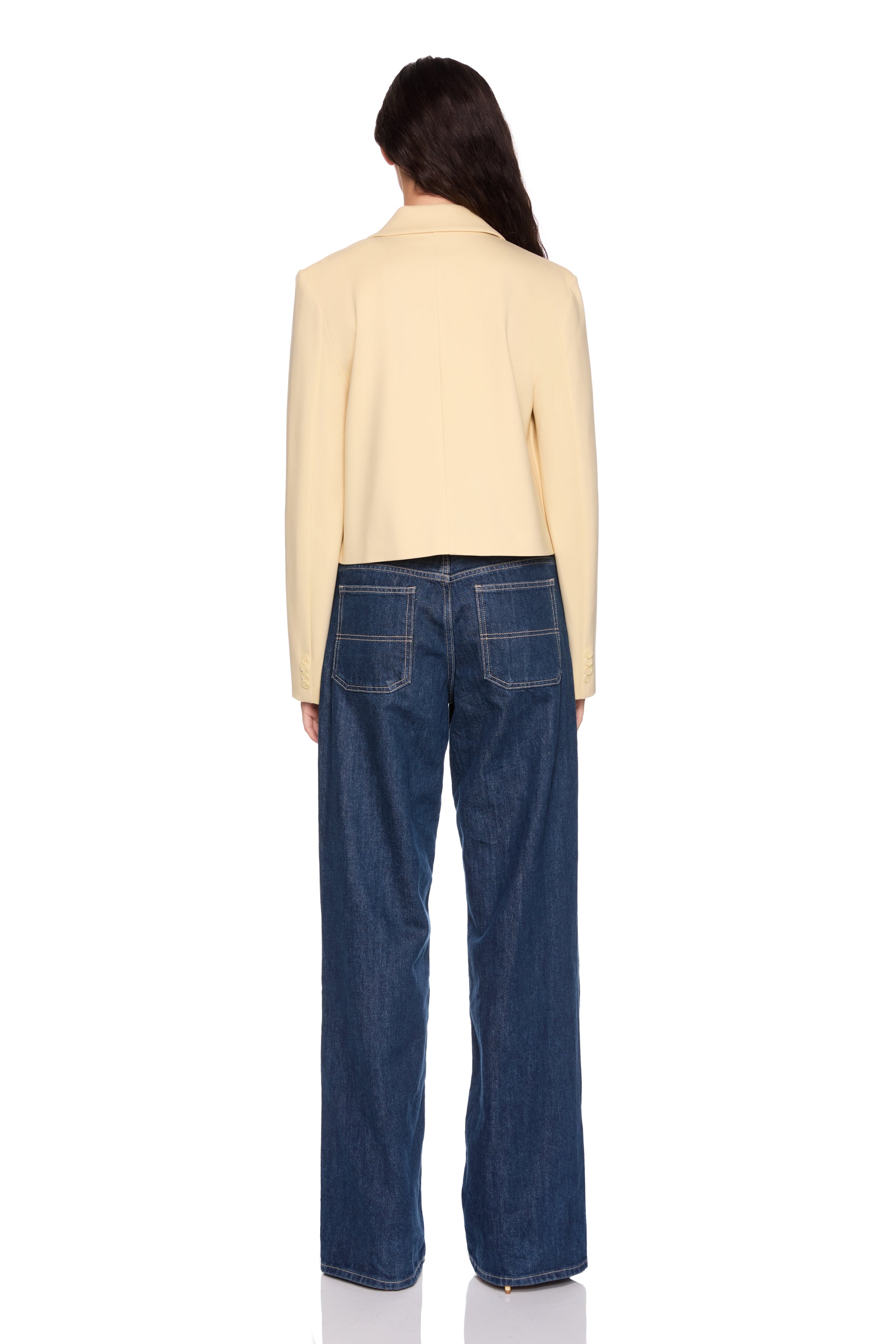 heavy knit boxy jacket 3"