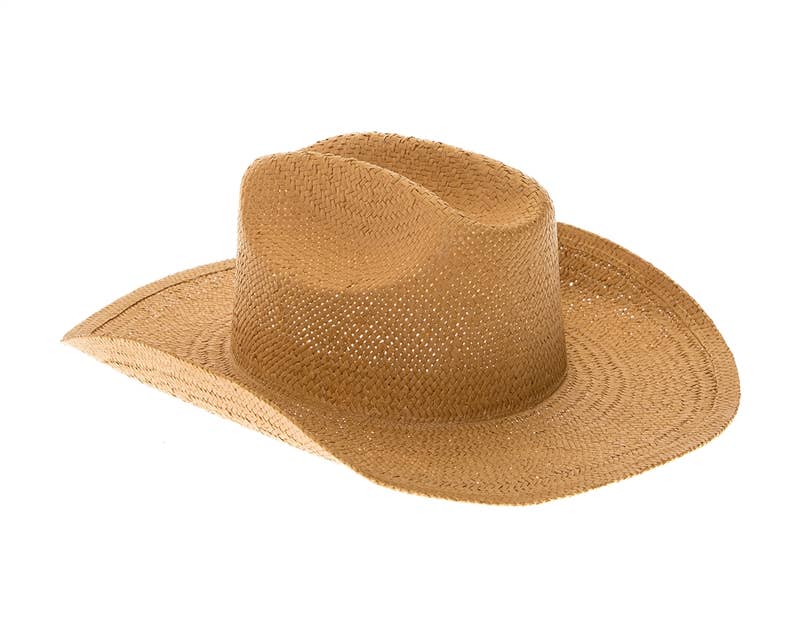 Handwoven Straw Cowboy Hat
