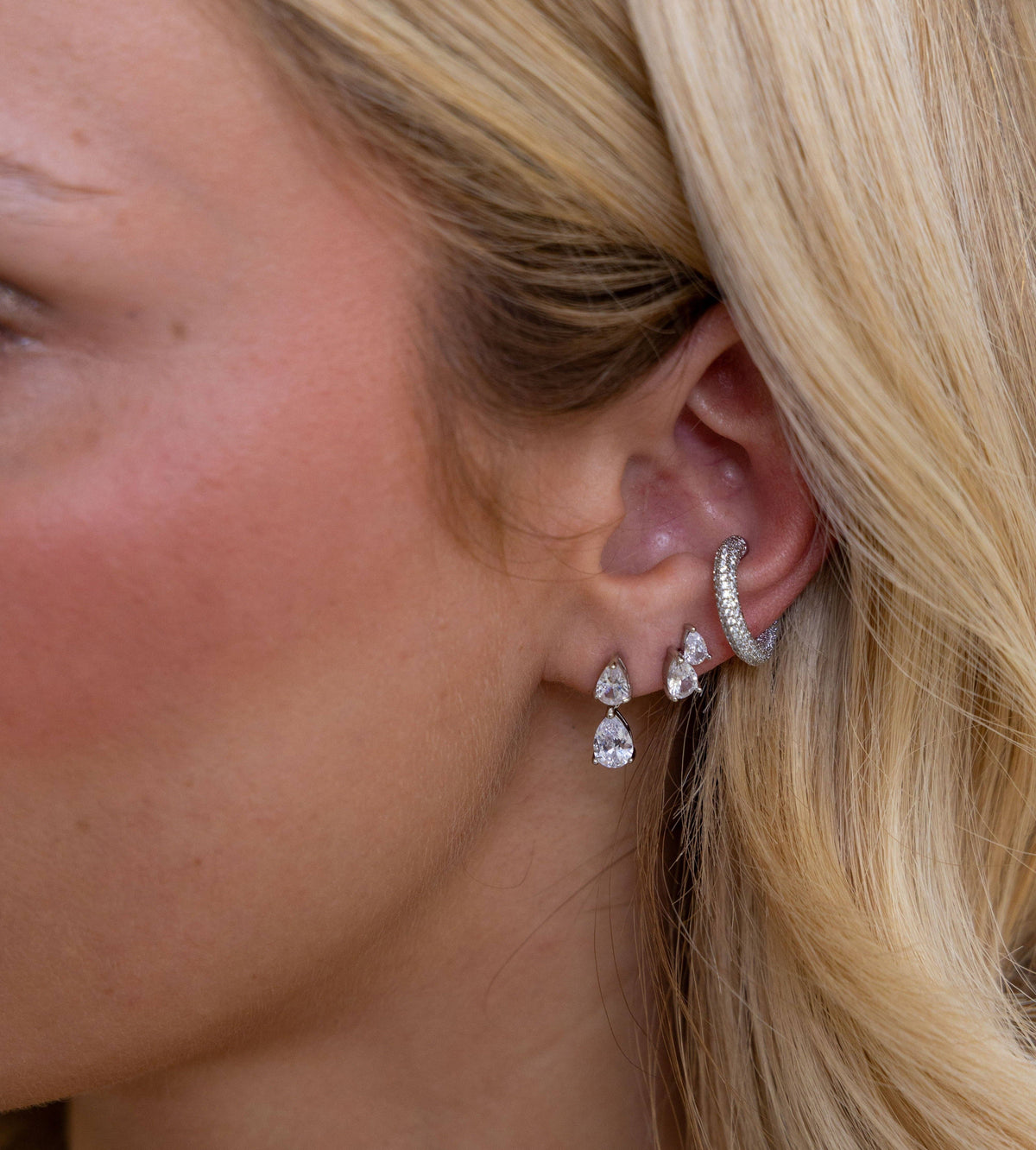 SAHIRA Michelle Teardrop Stud Earring