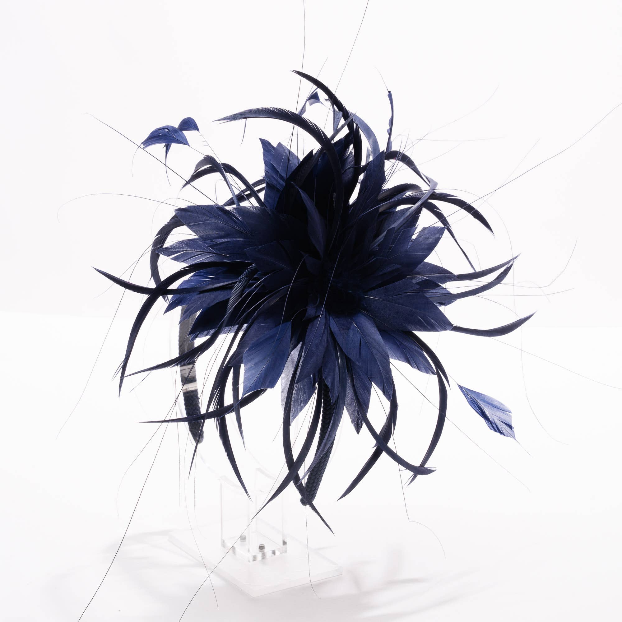 7" Double Feather Fascinator