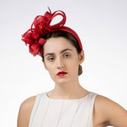 Flower Sinamay Headband Fascinator