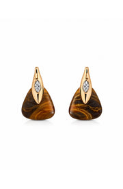 Ettika Tiger's Eye Solstice Earrings