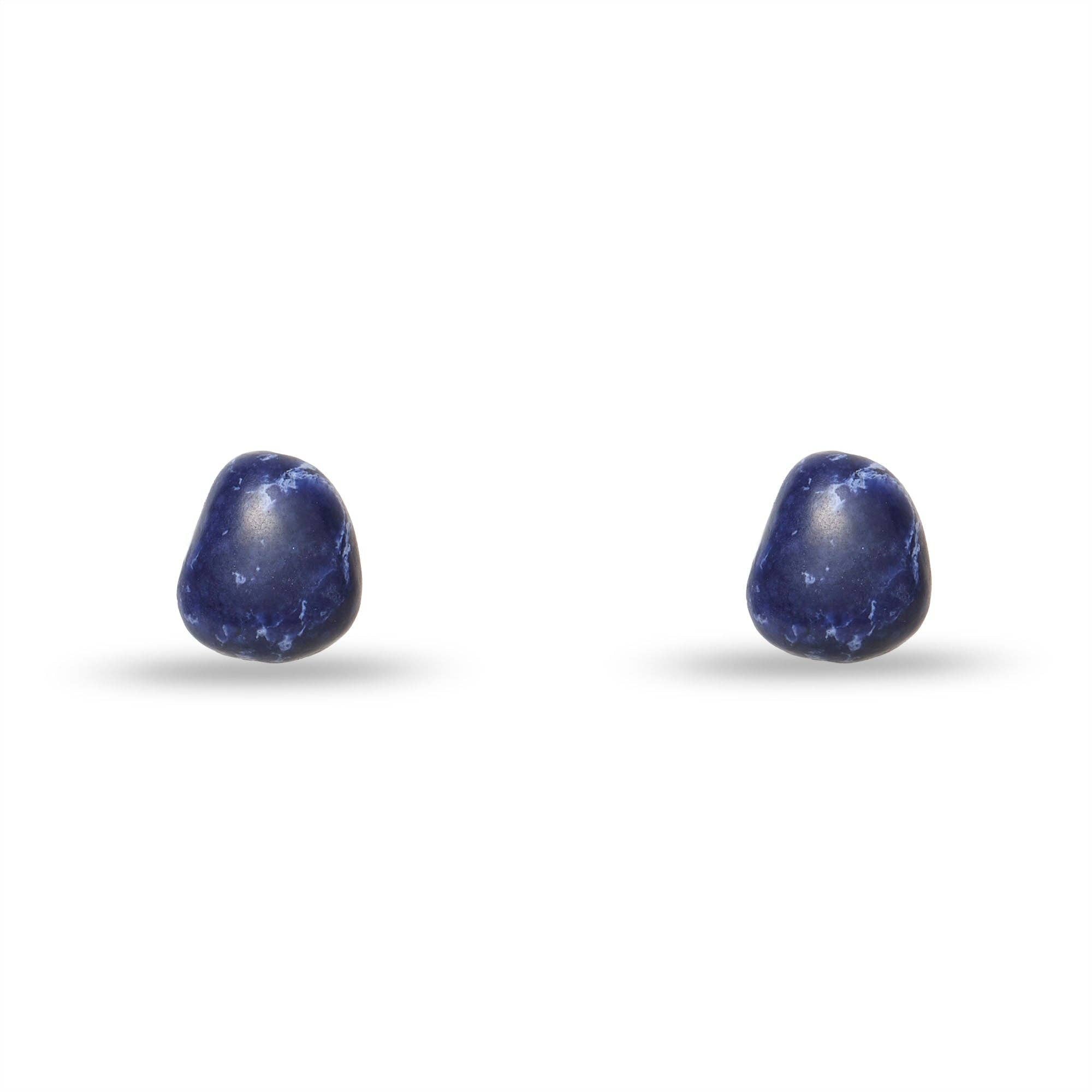 Lele Sadoughi Indigo Baroque Stud Earrings