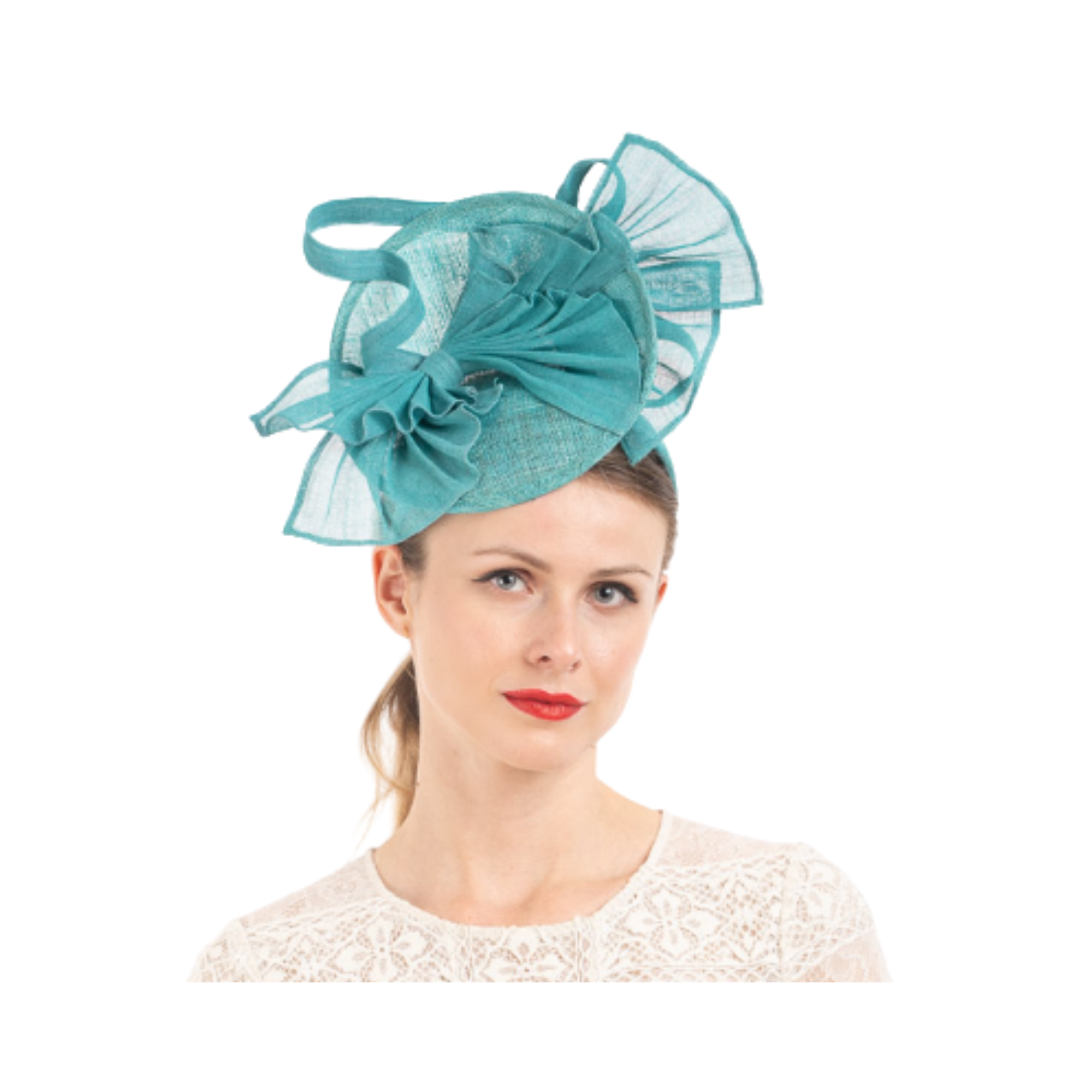 Round Sinamay Fascinator