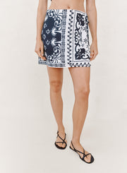 B3484-K52-304 - WRAP SKIRT WITH SASH
