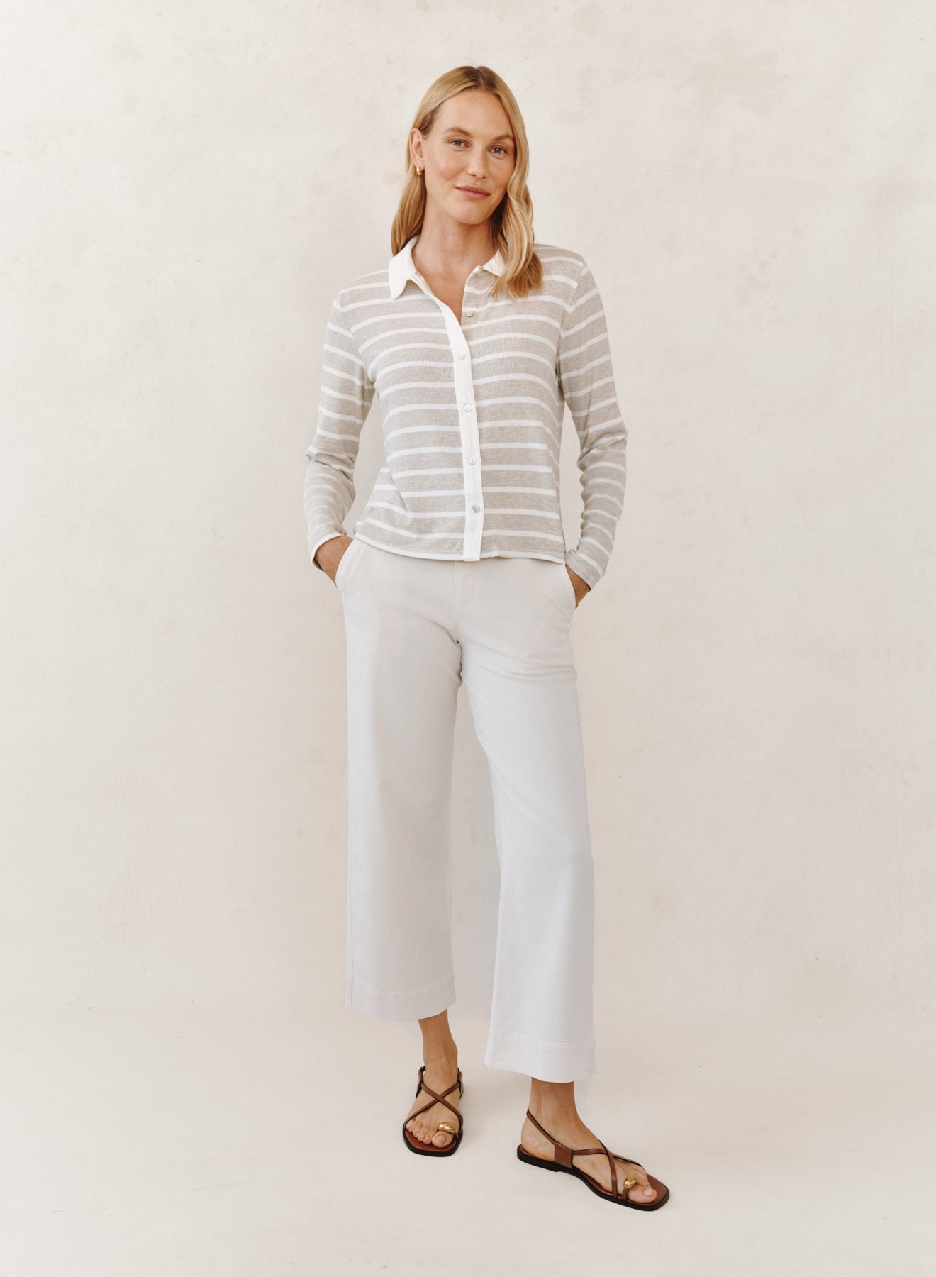 B2725-K65-304 - CONTRAST PLACKET BUTTON DOWN