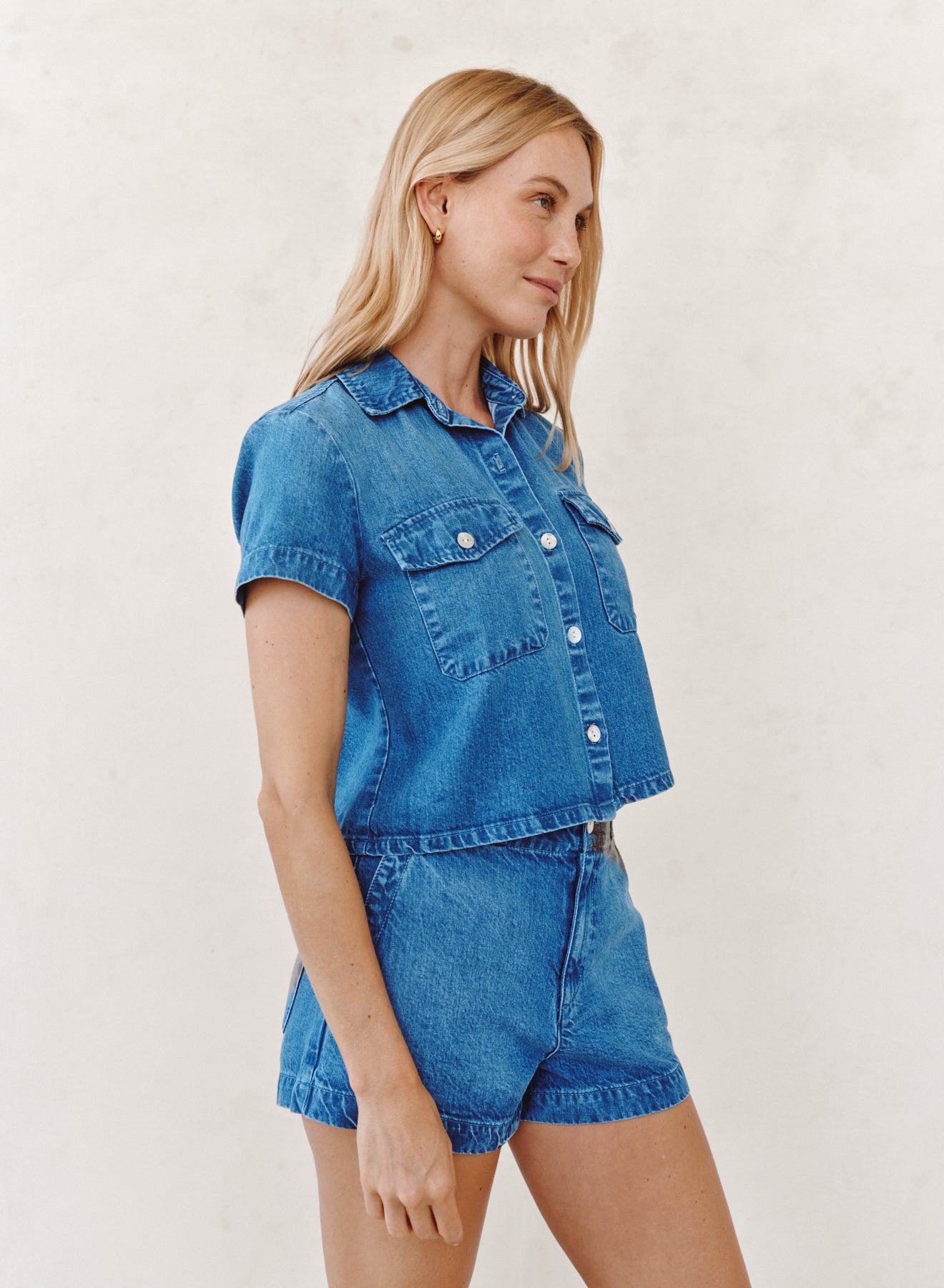 B2328-F85-613 - SHORT SLEEVE FLAP POCKET SHIRT