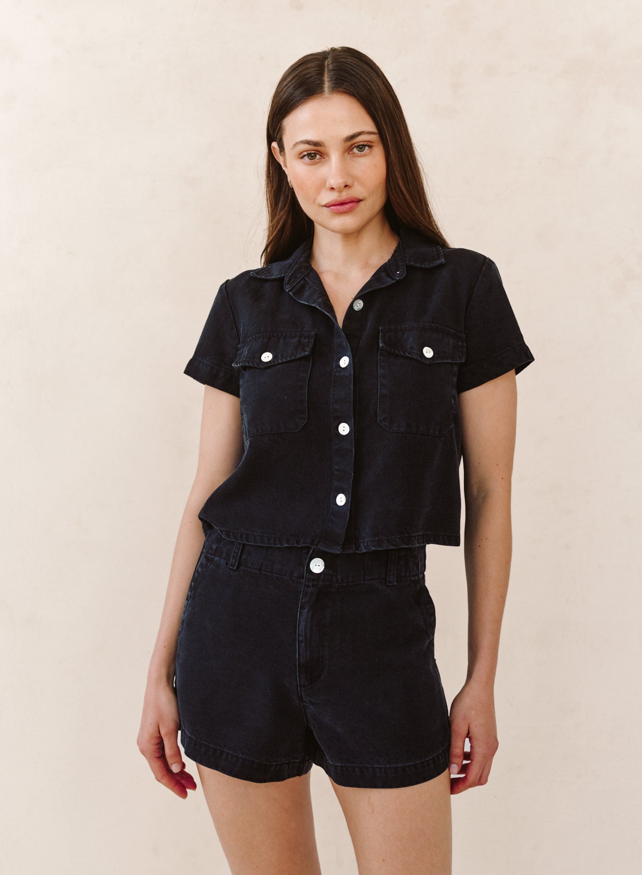 B2328-J26-614 - SHORT SLEEVE FLAP POCKET SHIRT