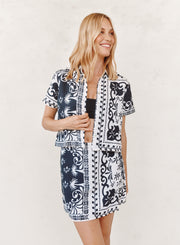 B2469-K52-304 - BANDANA SHORT SLEEVE CAMP SHIRT
