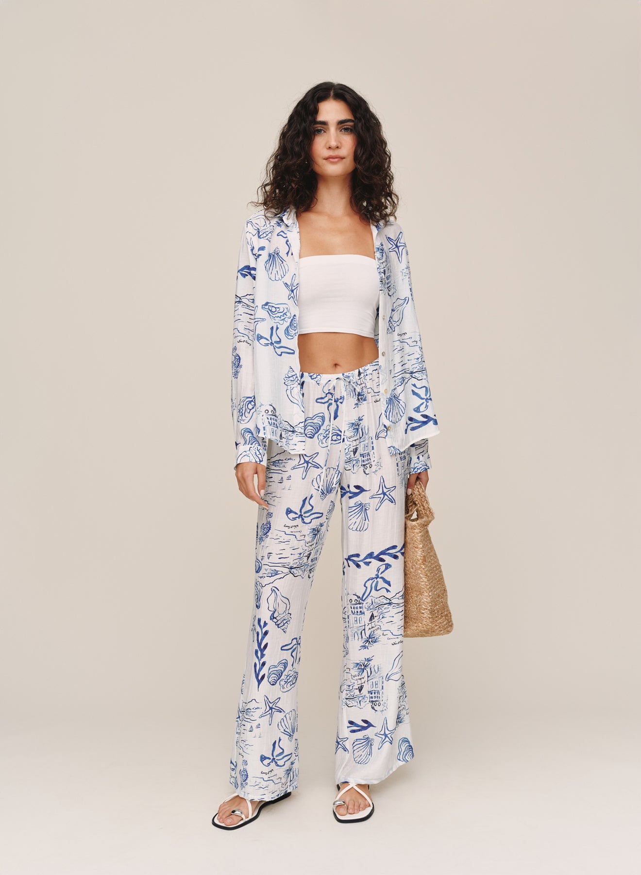 B3485-K99-304 - WIDE LEG BEACH PANT