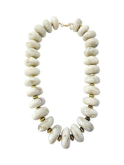 Gemelli Randi Chunky Beaded Necklace - Cream