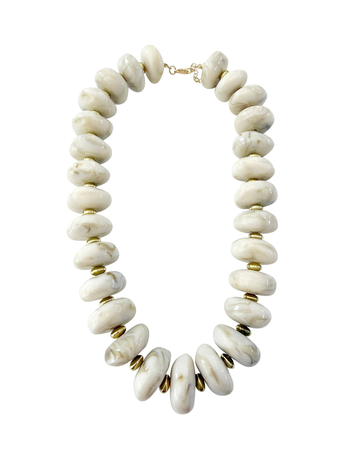 Gemelli Randi Chunky Beaded Necklace - Cream