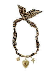 Gemelli Sherry Multi Charm Scarf Necklace