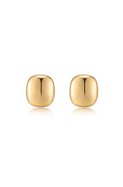 Ettika Minimal Curved Square Stud Earrings