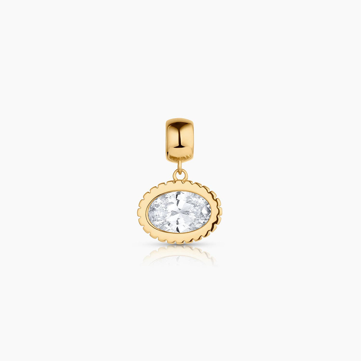 THATCH Nova Oval Cubic Zirconia Bail Charm