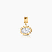 THATCH Nova Oval Cubic Zirconia Bail Charm
