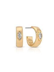 Ettika Small Marquise Crystal Hoops