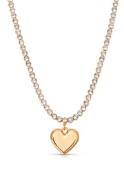 Ettika Luminous Love Tennis Necklace