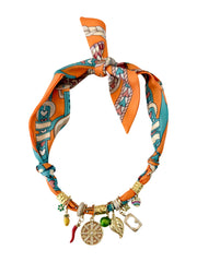 Gemelli Camron Multi Charm Scarf Necklace