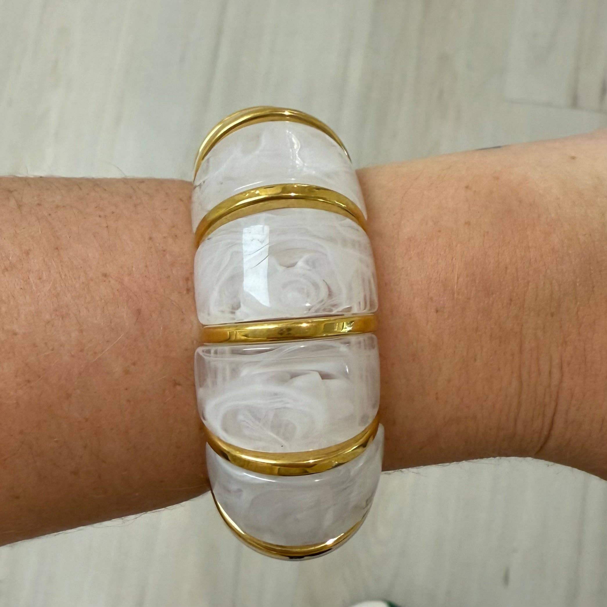 SAHIRA Verona Bangle White