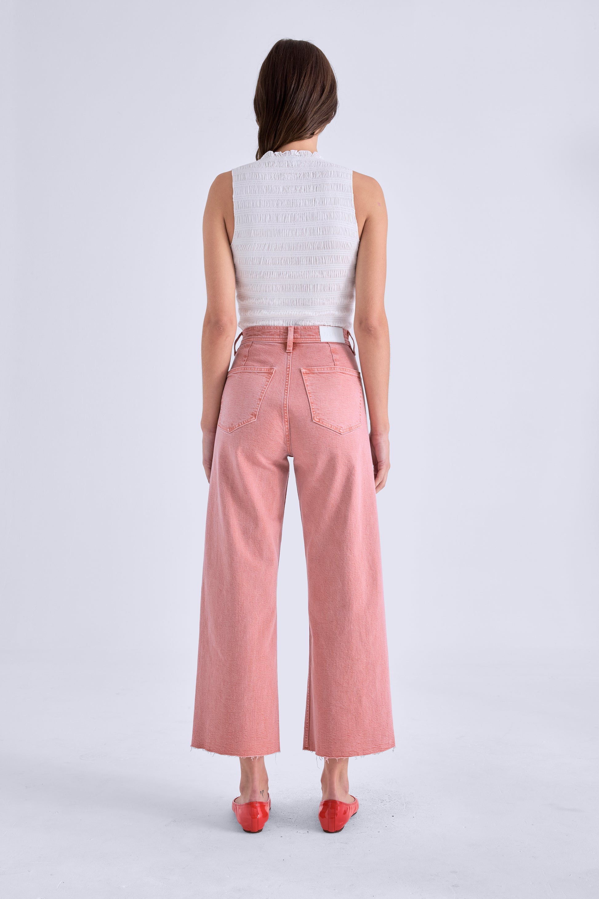PENNY CROP  HIGH RISE WIDE LEG CROP