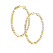 SAHIRA Eliza Bezel Hoop Earring