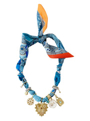Gemelli Shirley Multi Charm Scarf Necklace