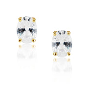 SAHIRA Oval Cut Stud Earring