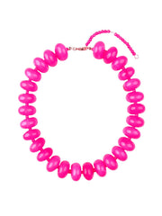 Gemelli Bailey Chunky Beaded Necklace - Hot Pink