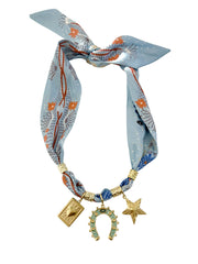 Gemelli Hodges Multi Charm Scarf Necklace