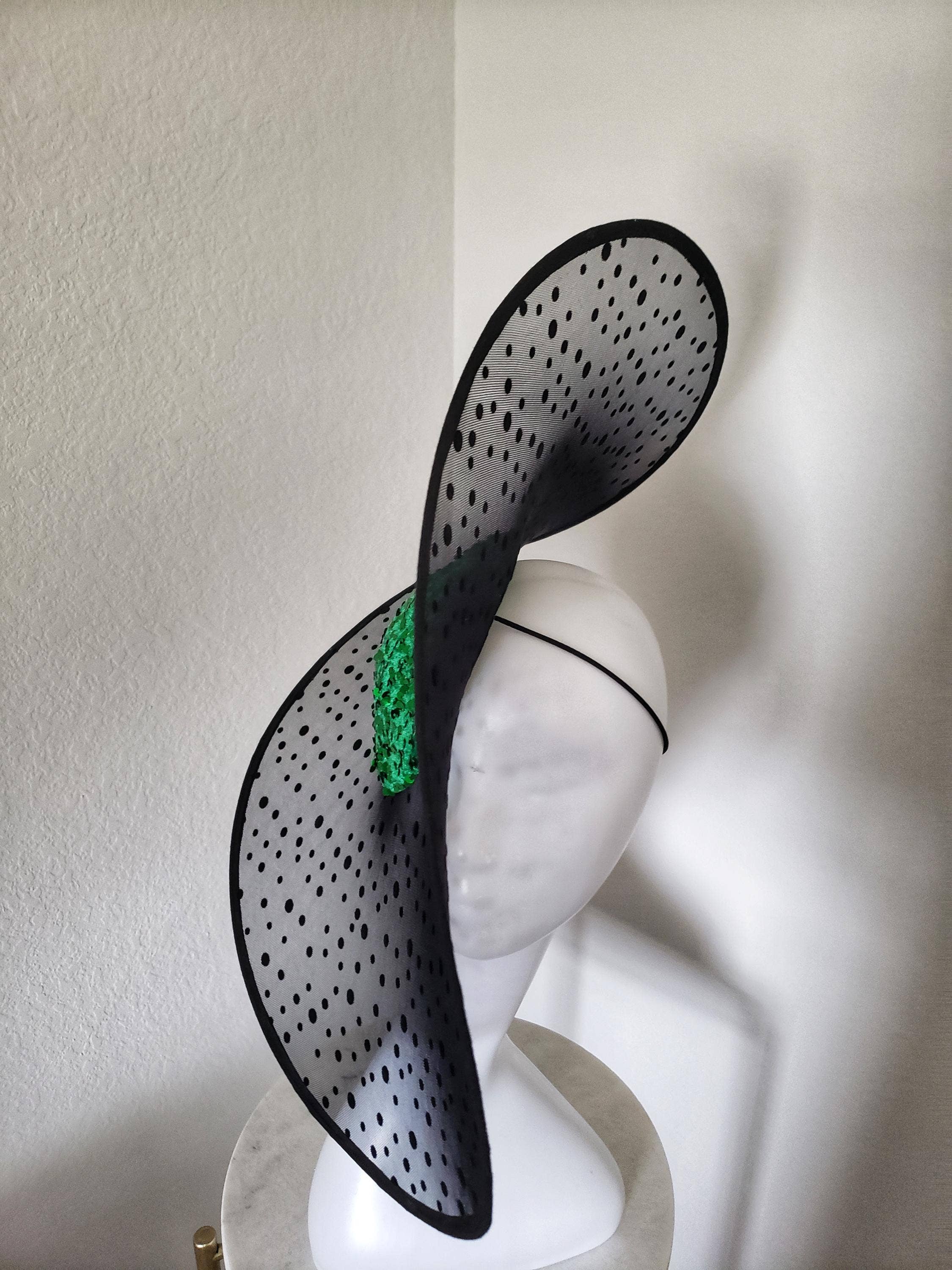Polka Dot Mesh Sequin Fascinator