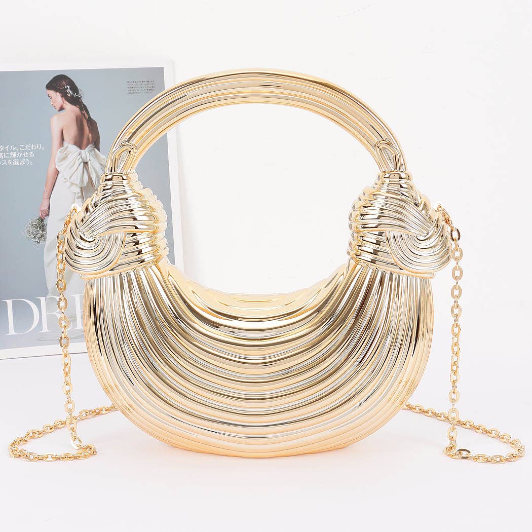 Metallic Acrylic Clutch