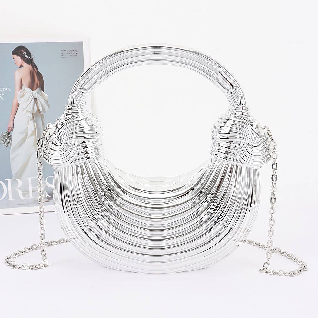 Metallic Acrylic Clutch