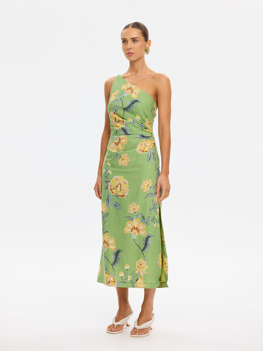 Eve One Shoulder Midi Dress