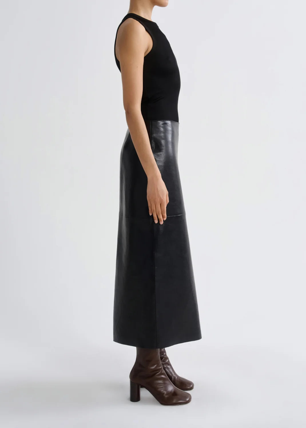 AGOLDE Hikson Skirt in Recycled Leather