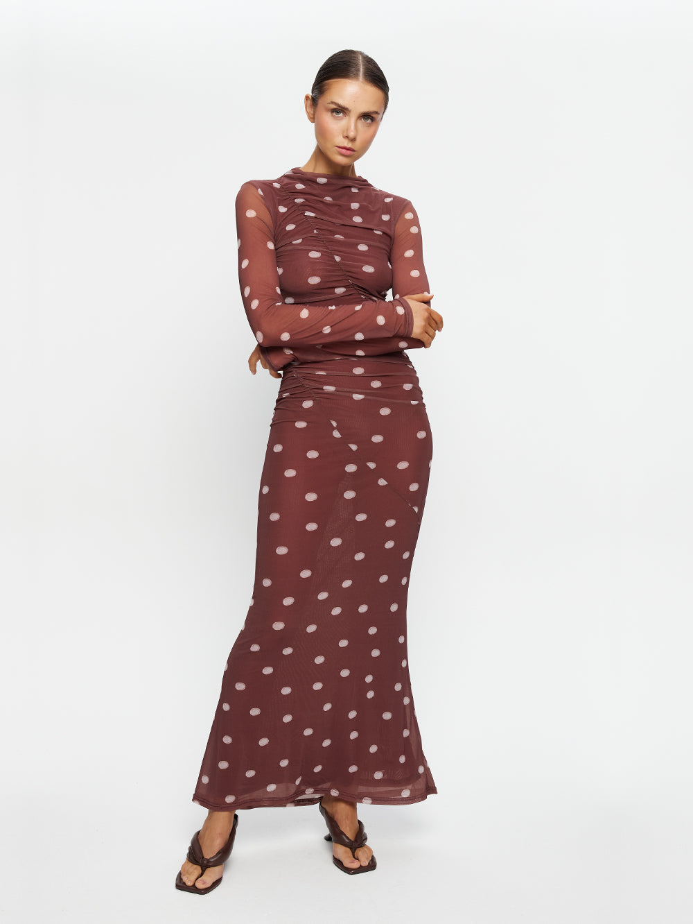 Edie Mesh Maxi Dress