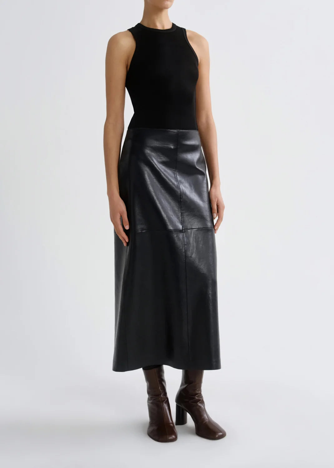 AGOLDE Hikson Skirt in Recycled Leather