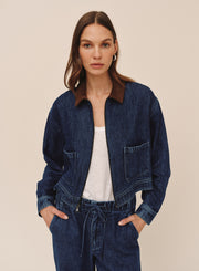 B20136-L67-005 - CROP ZIP UP BARN JACKET