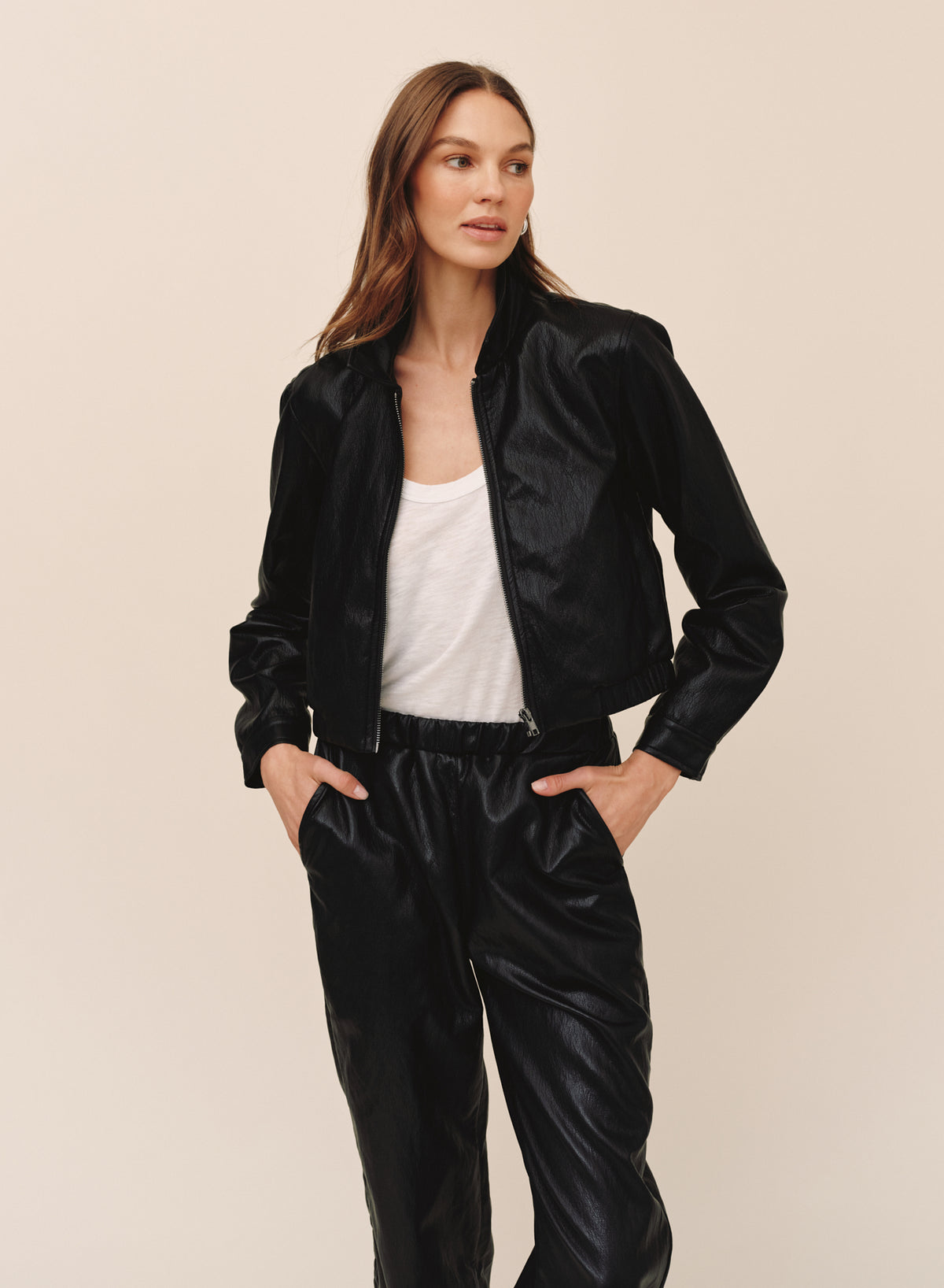B20239-K08-300 - CROP BOMBER JACKET