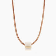 THATCH Celine Mother of Pearl Bead Silk Cord Necklace