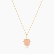 THATCH Isabel Pink Jade Heart Necklace