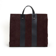 Simple Tote - Suede w/ Racing Stripes