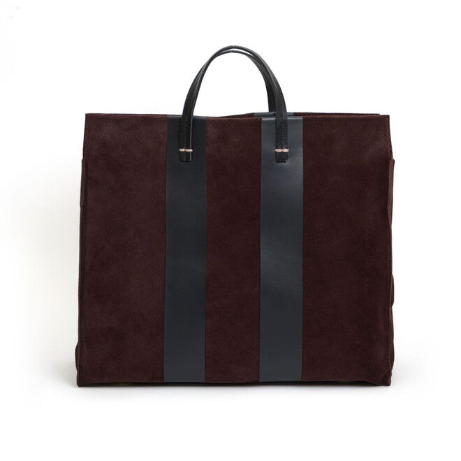 Simple Tote - Suede w/ Racing Stripes