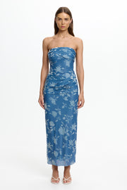 CEIRA STRAPLESS MAXI DRESS
