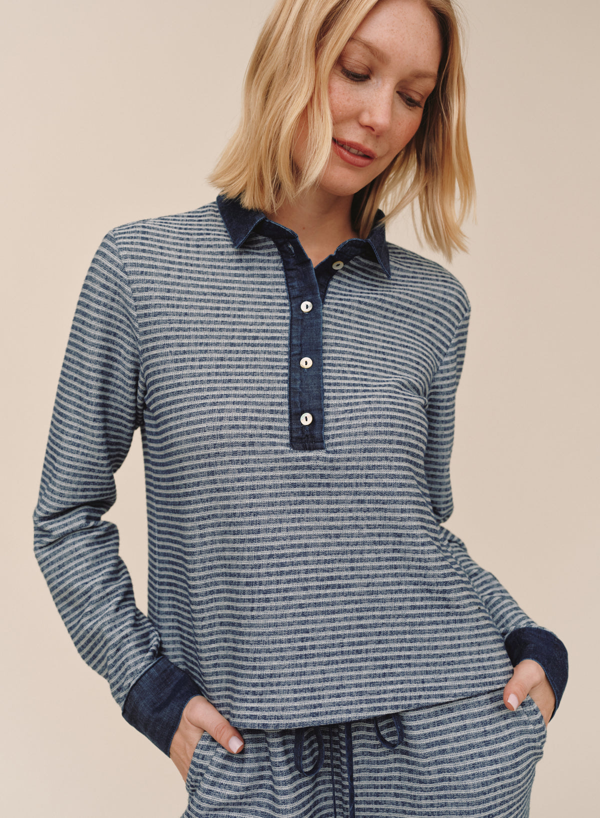 B20255-L84-556 - CONTRAST POLO SHIRT