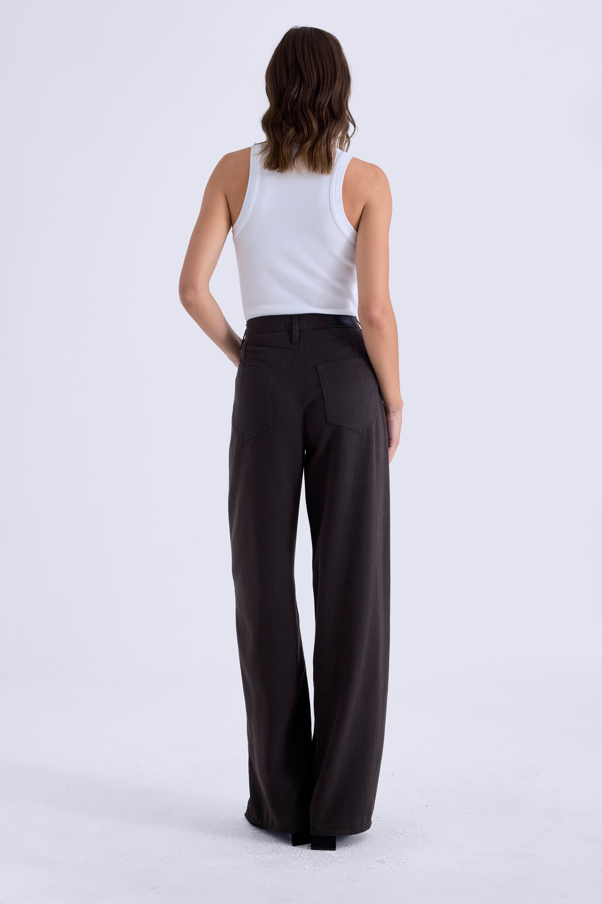 SYDNEY HIGH RISE LINEN BOWED WIDE LEG
