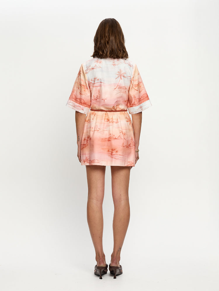 Sunset Shirt Mini Dress