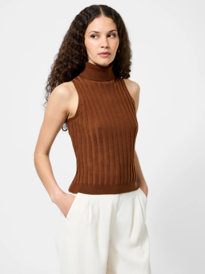 French Connection Turtleneck Tank Sweater